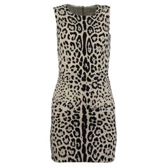 Dolce And Gabbana Leopard Print Silk Blend Mini Dress IT 38 UK 6