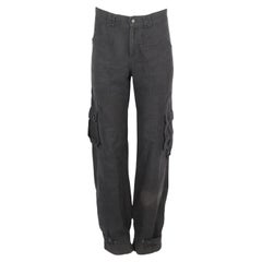 Dolce und Gabbana Cargo-Hose aus Leinen mit spitz zulaufendem Saum It 38 Uk 6