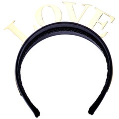 Louis Vuitton M78229 Beads Headband , Black, One Size