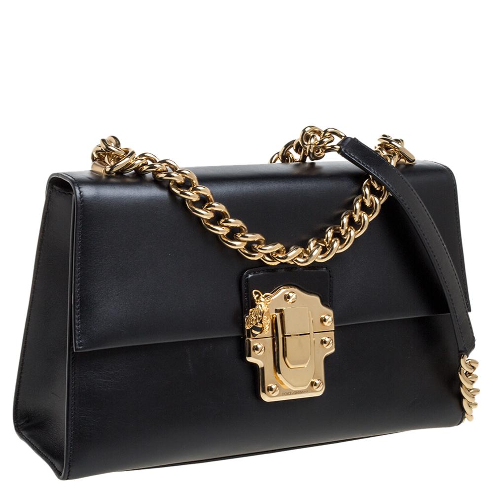 Dolce & gabbana best sale lucia leather shoulder bag