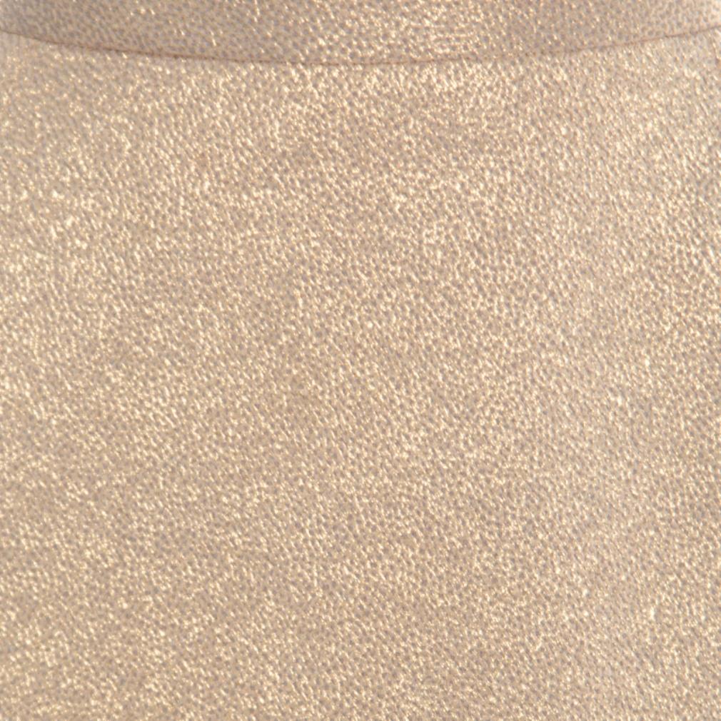 Women's Dolce and Gabbana Matte Gold Cloque Knit Pencil Skirt M