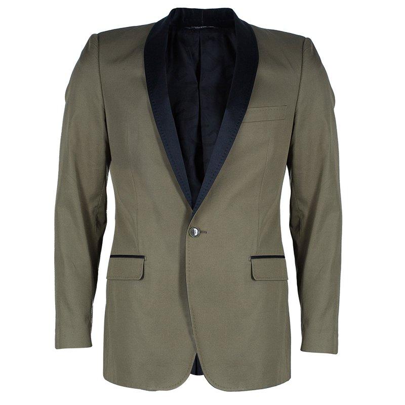 Dolce And Gabbana Men's Contrast Lapel Blazer M For Sale at 1stDibs