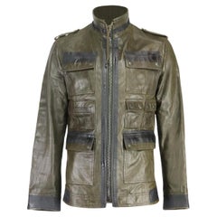 Dolce und Gabbana Herren-Lederjacke IT 48 UK/US Truhe 38