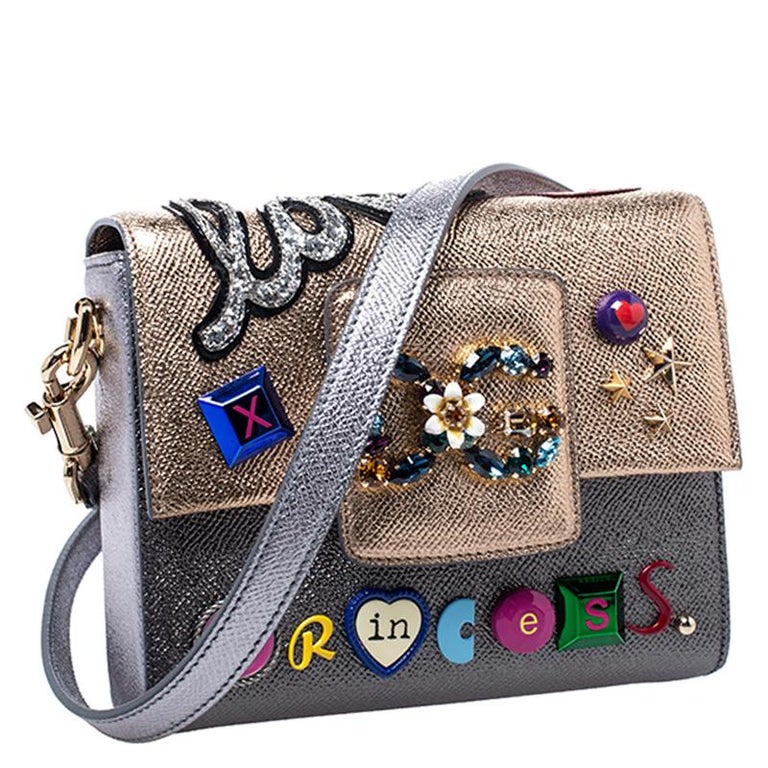 Dolce And Gabbana Metallic Leather Love Princess DG Millennials Crossbody  Bag For Sale at 1stDibs | dolce and gabbana millennials bag, d&g  millennials bag, dolce gabbana crossbody