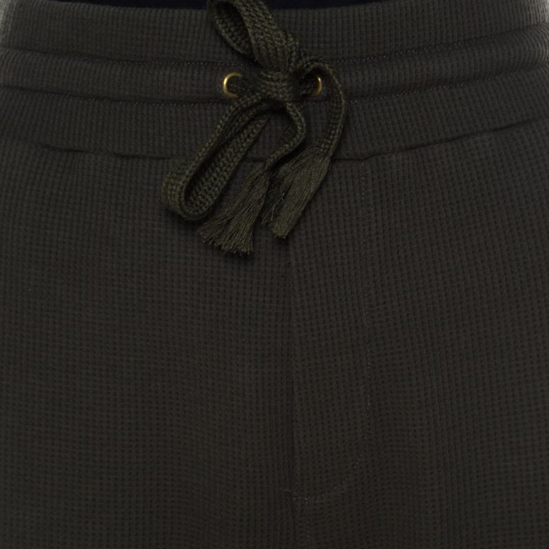 Dolce and Gabbana Military Green Waffle Knit Jogger Pants L In Good Condition In Dubai, Al Qouz 2