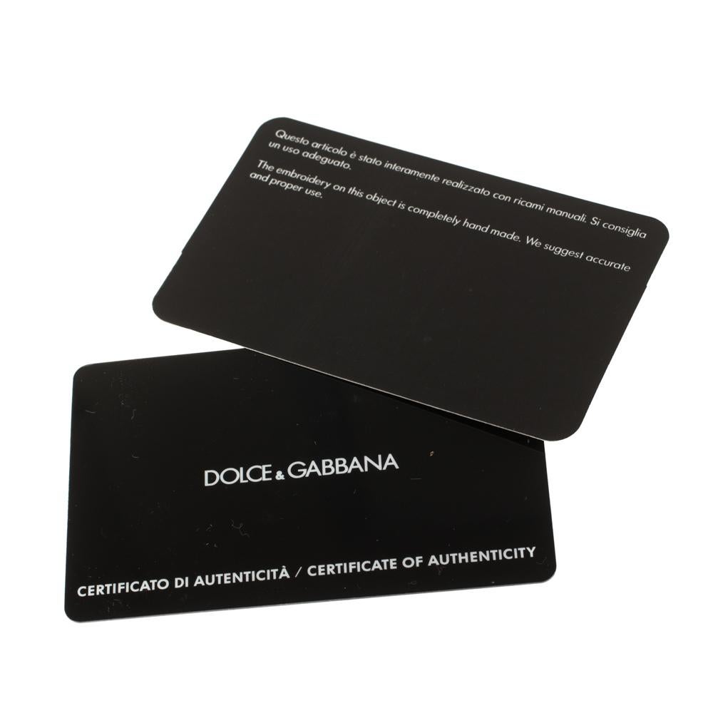 Dolce and Gabbana Mulitcolor Jewel Embellished Frame Chain Clutch 6