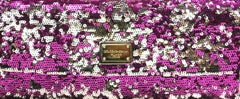 Dolce And Gabbana Multi Colour Sequins Shoulder Bag