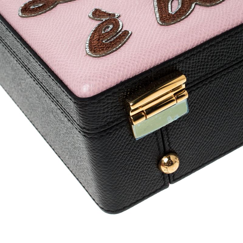 Dolce and Gabbana Multicolor Flower L Amore Embellished Leather Top Handle Bag 2