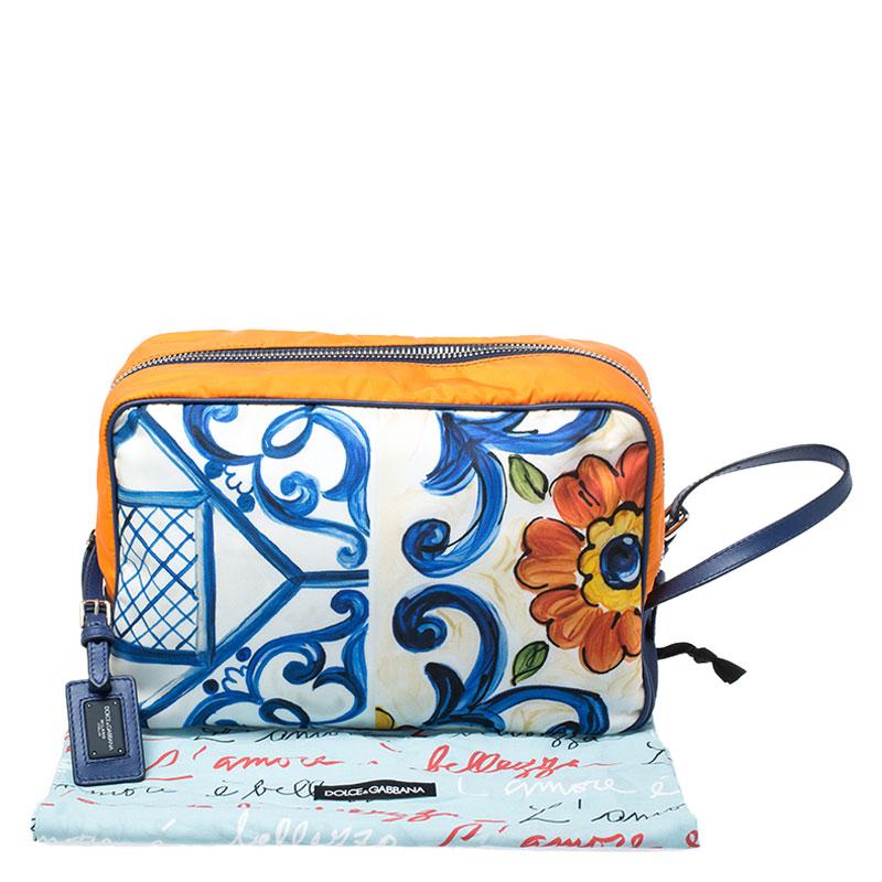 Dolce and Gabbana Multicolor Printed Nylon Wash Bag 6