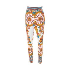 Dolce and Gabbana Multicolor Sicilian Print Pants S