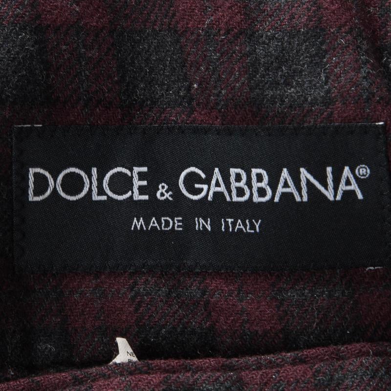 Men's Dolce and Gabbana Navy Blue Cotton Tailored Blazer S