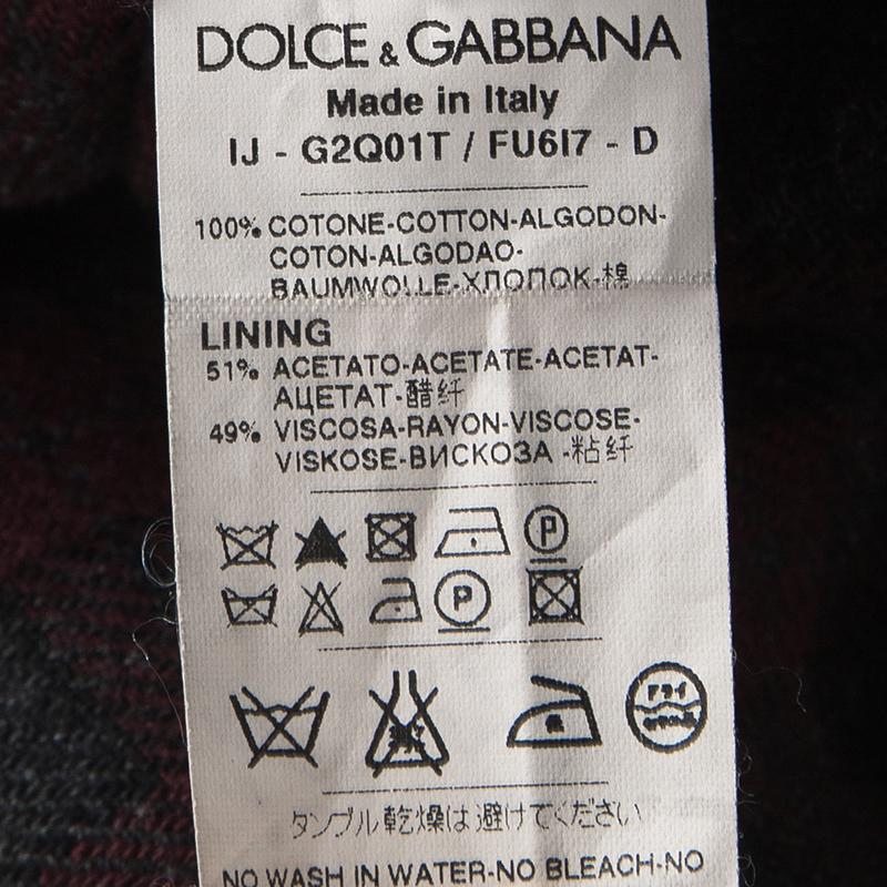 Dolce and Gabbana Navy Blue Cotton Tailored Blazer S 1