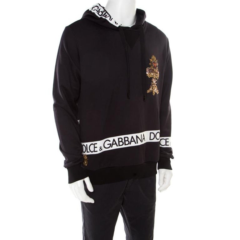 Dolce and gabbana blue hoodie