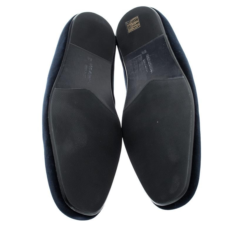 dolce&gabbana embroidered velvet smoking slippers