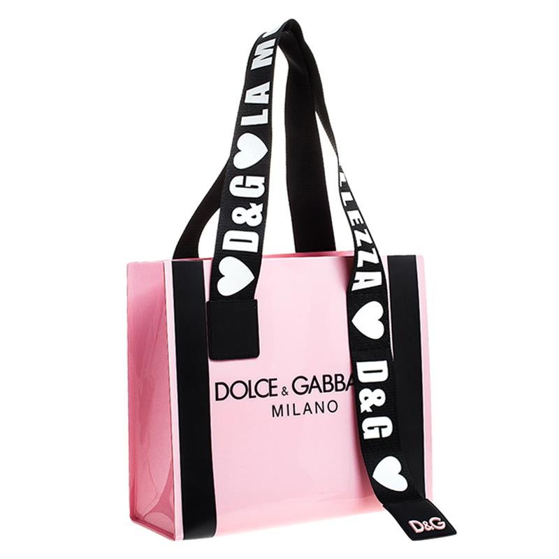 dolce and gabbana tote bag pink
