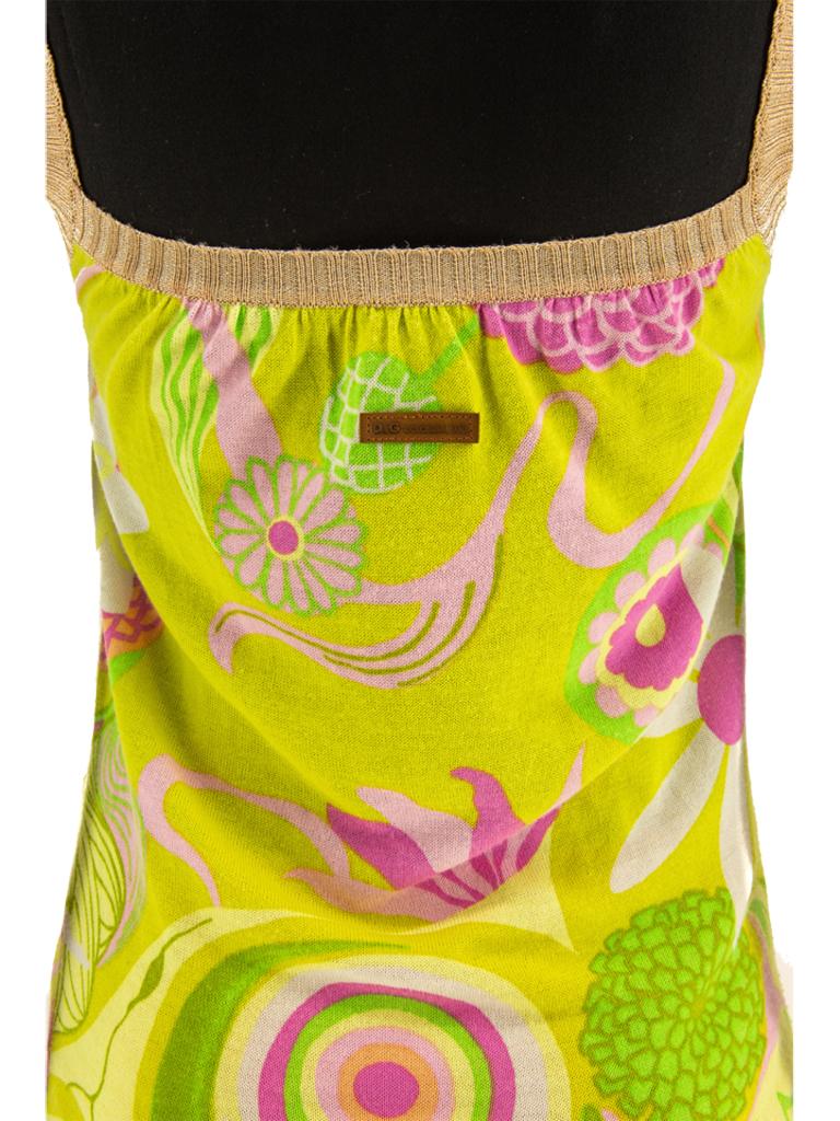 Dolce and Gabbana Psychedelic Print Camisole Spring 2004 For Sale 1