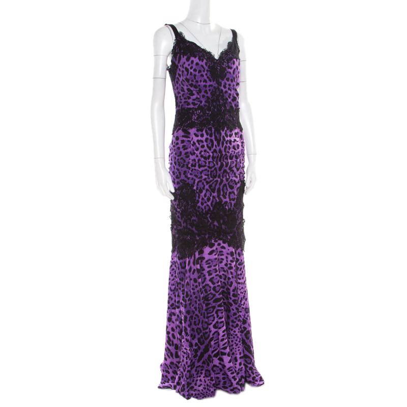 dolce and gabbana purple dress