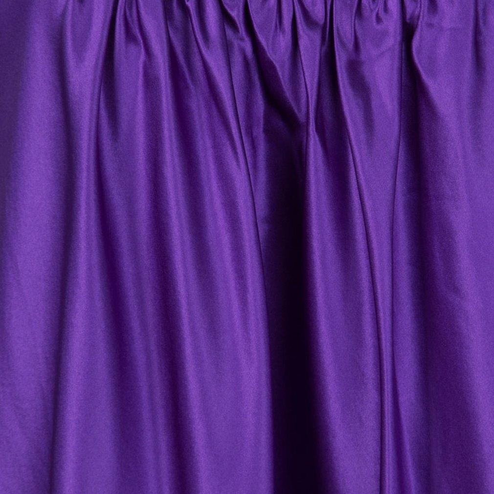 Women's Dolce and Gabbana Purple Silk Satin Sleeveless Balloon Dress S