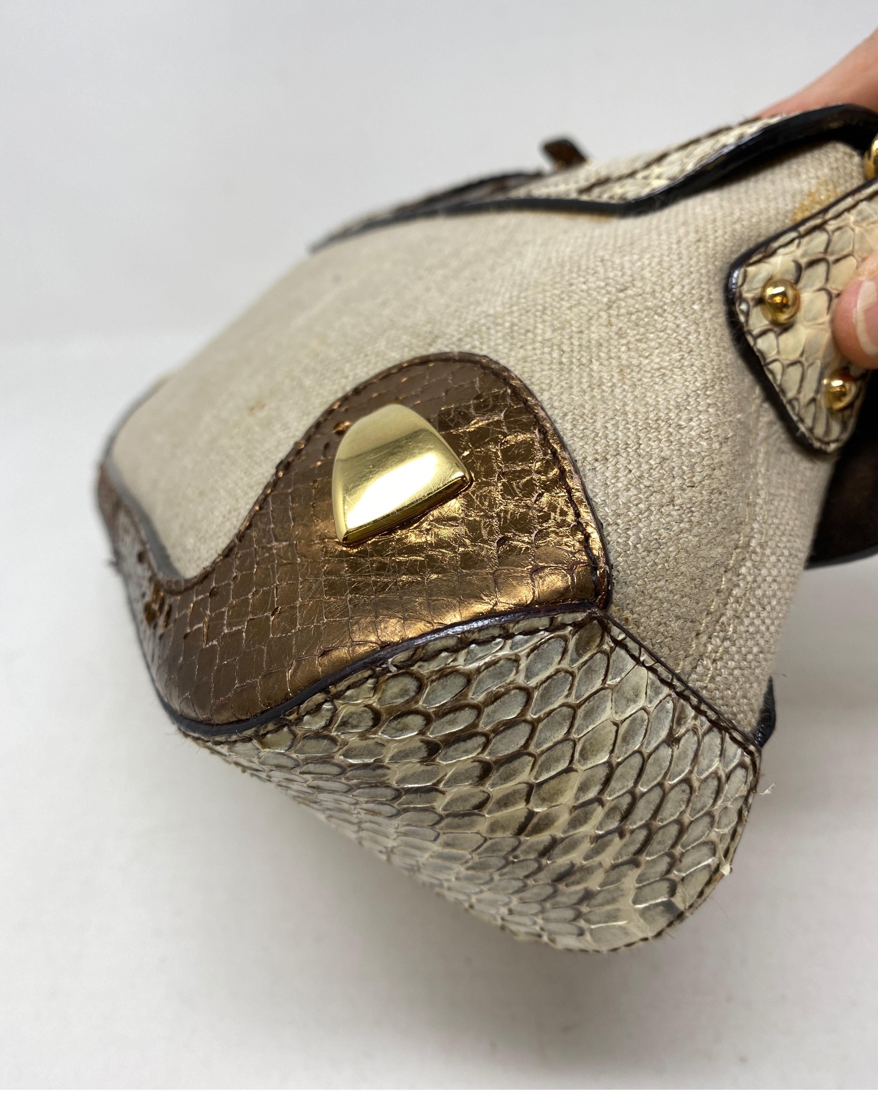 Women's or Men's Dolce and Gabbana Python and Leather Bag