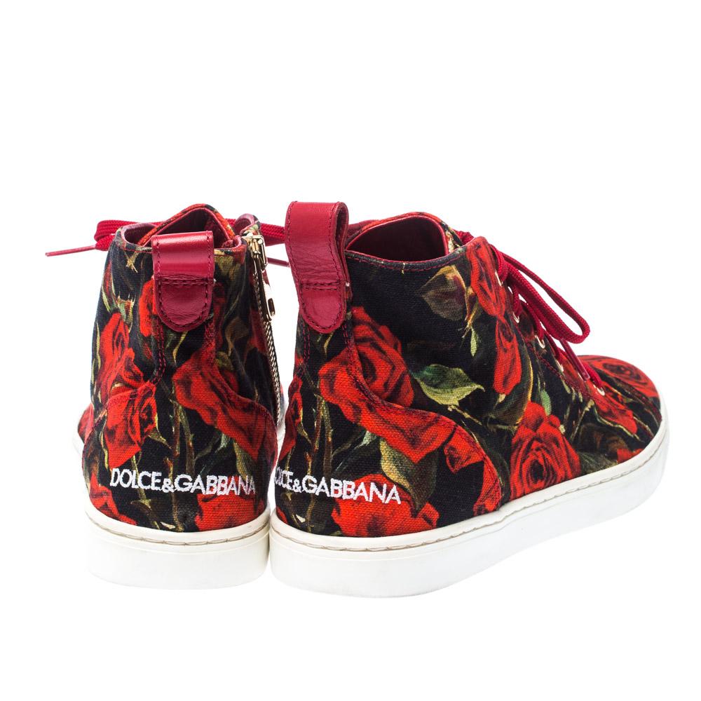 dolce and gabbana red sneakers