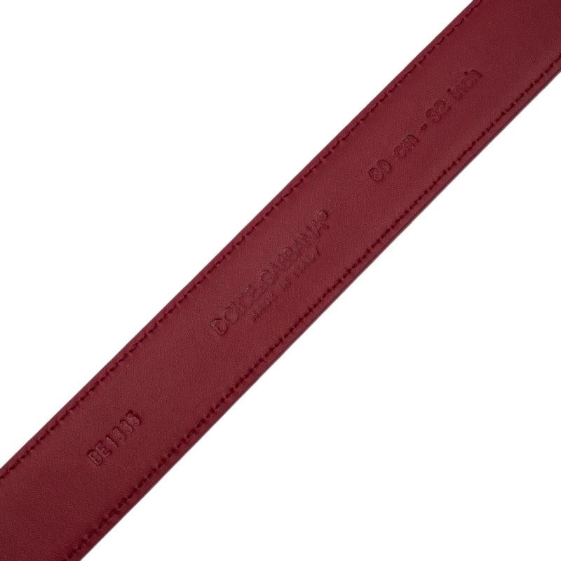 red dolce and gabbana belt