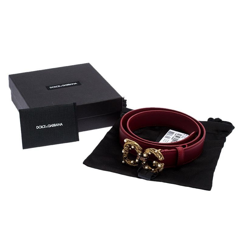 dolce and gabbana belt red