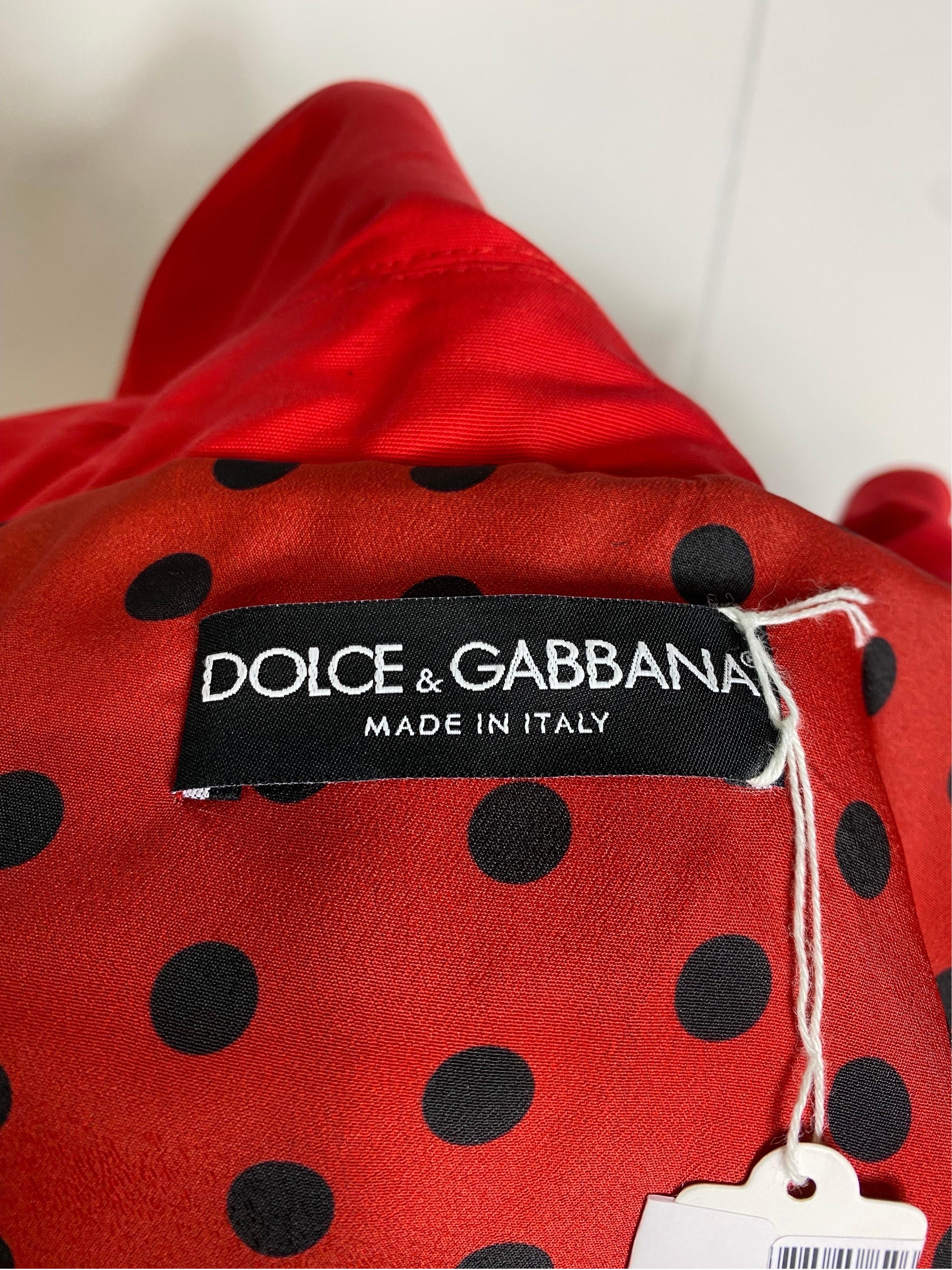 Dolce and Gabbana Red trench coat 2