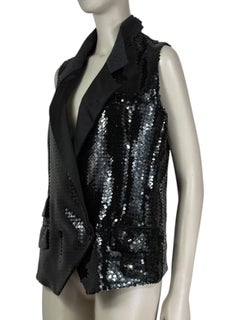Dolce and Gabbana Sequined vest Grey