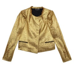 Dolce and Gabbana Silk Brocade Evening Jacket S
