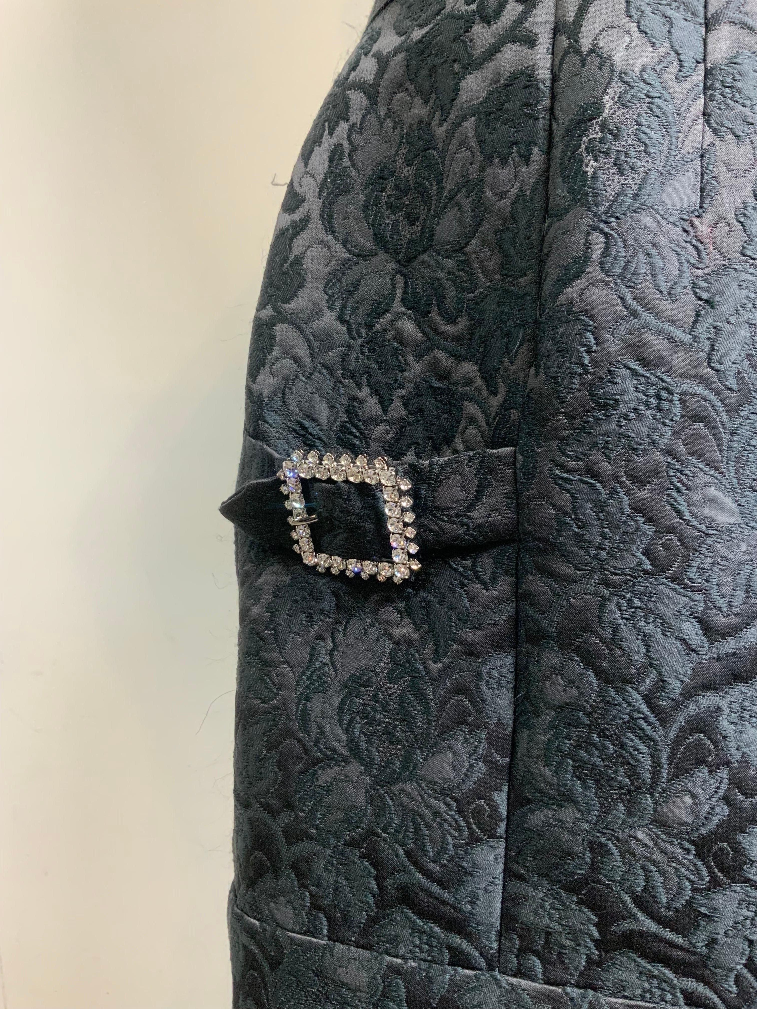 Black Dolce and Gabbana Spring 17 RTW mini black Jewelry Skirt For Sale
