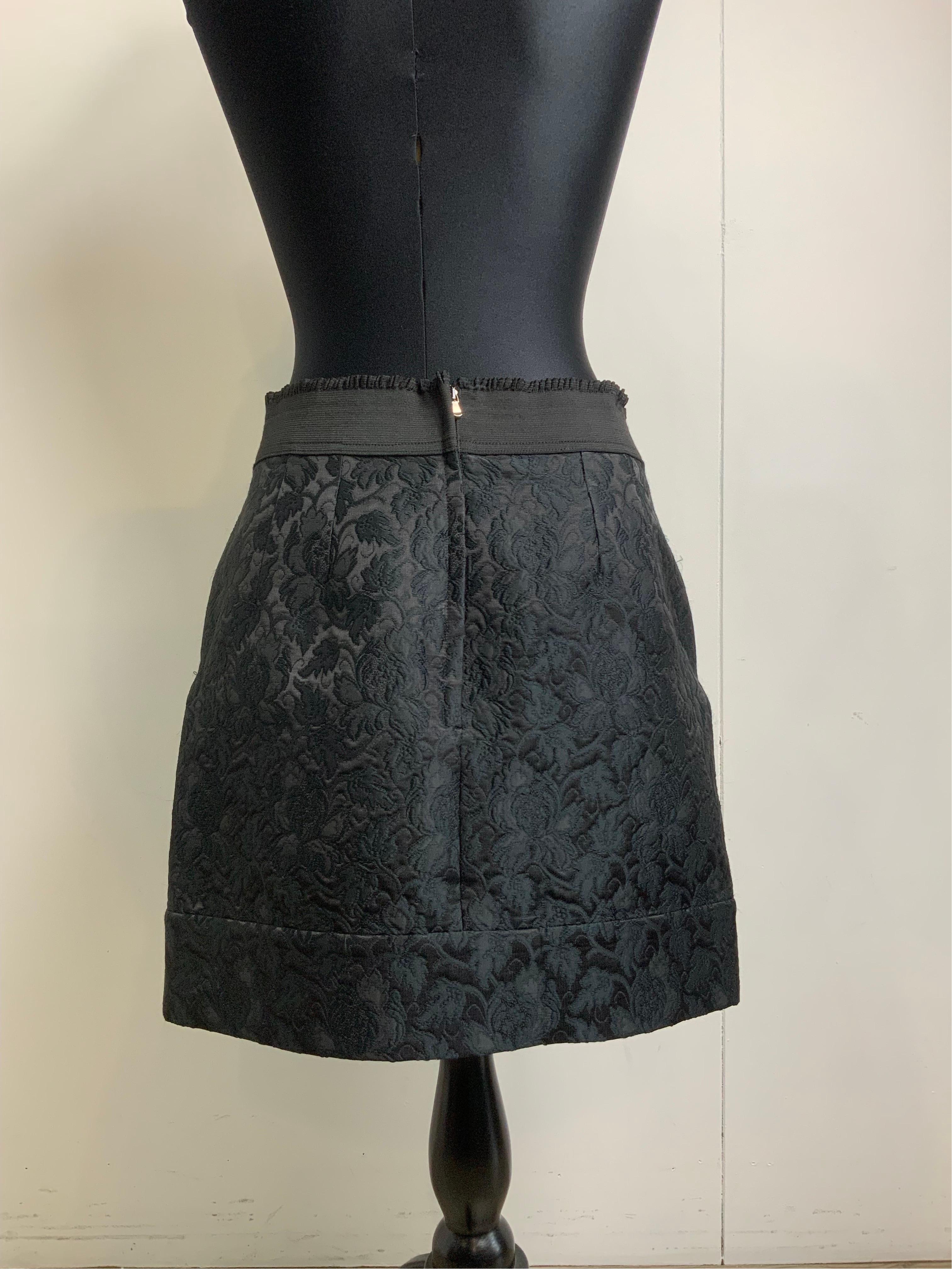 Women's or Men's Dolce and Gabbana Spring 17 RTW mini black Jewelry Skirt For Sale