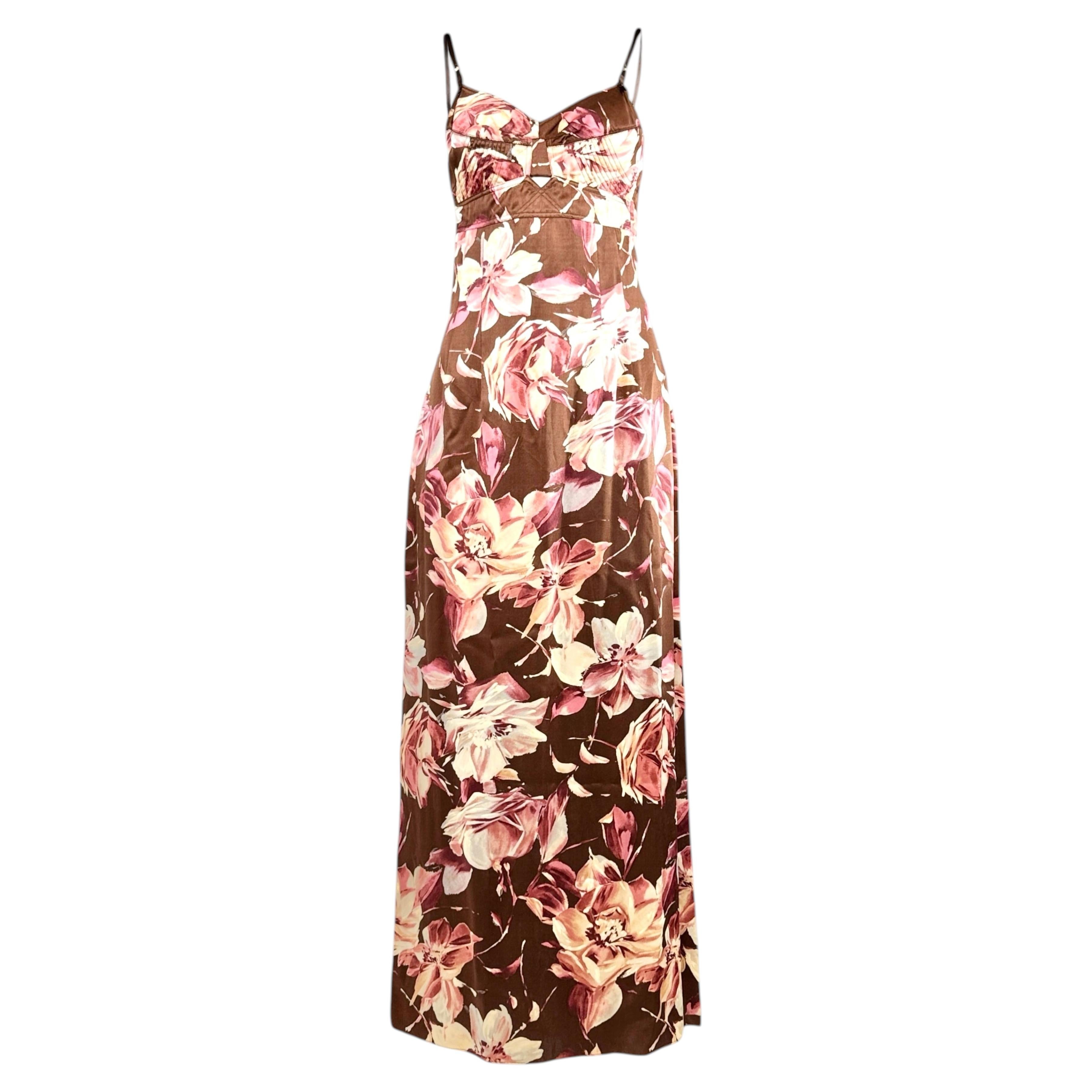 Dolce and Gabbana Spring 1997 floral printed dress