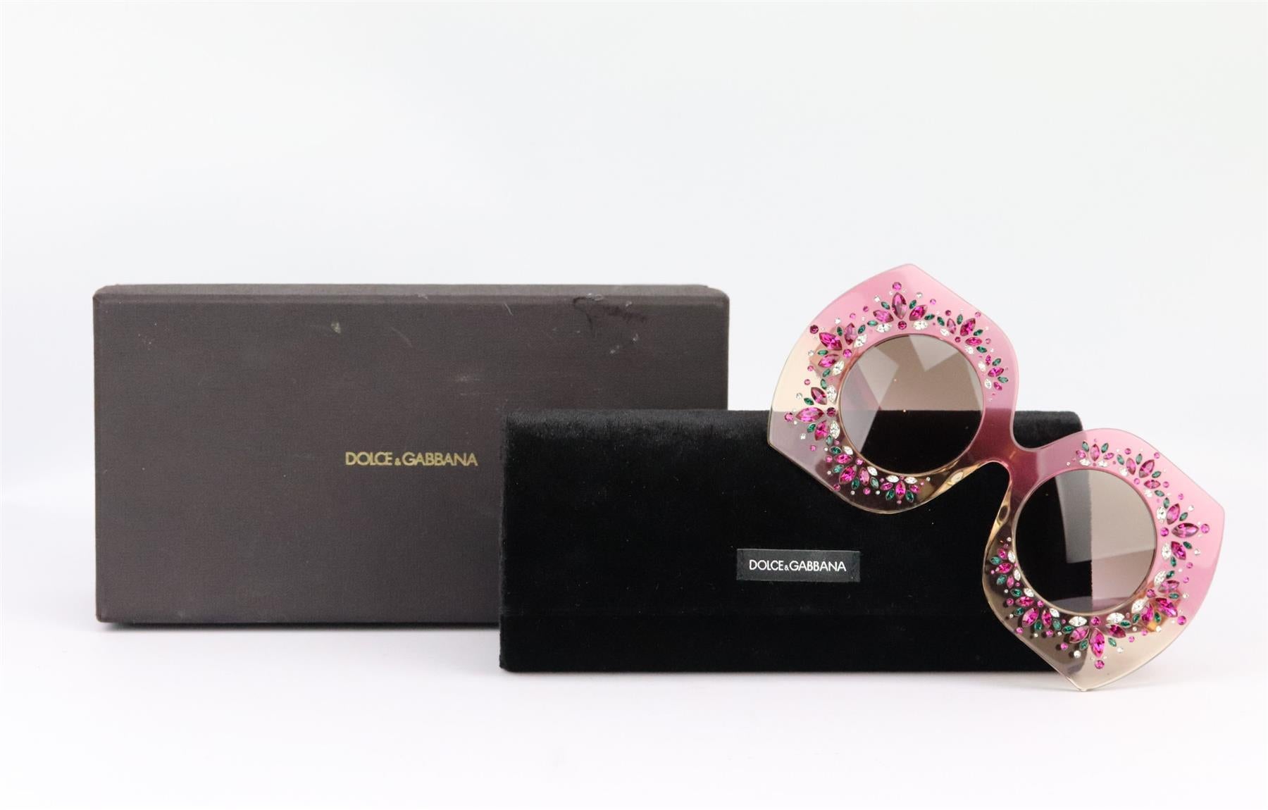dolce and gabbana crystal sunglasses