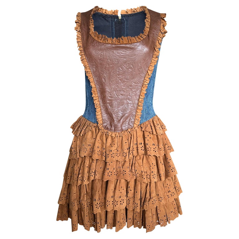 knee length dresses for ladies Vionetta Corset Bodice Denim Midi Dress – VICI