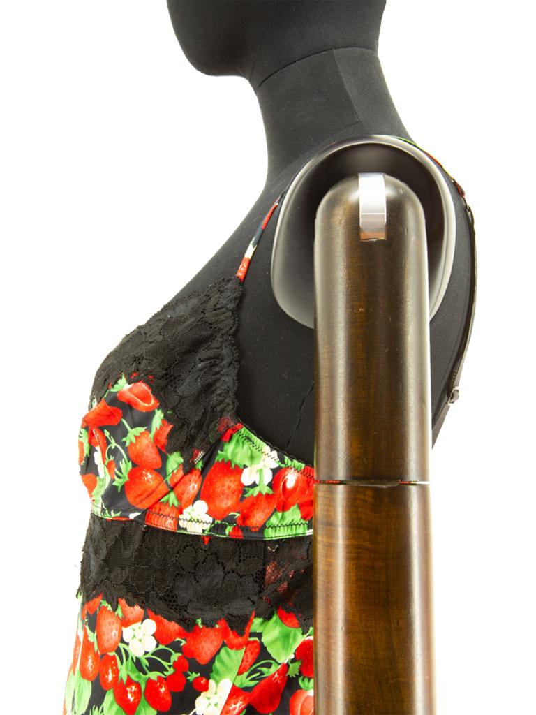 Dolce and Gabbana Strawberry Printed Silk Camisole In Good Condition For Sale In London, GB
