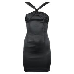 Dolce And Gabbana Stretch Satin Mini Dress It 40 Uk 8