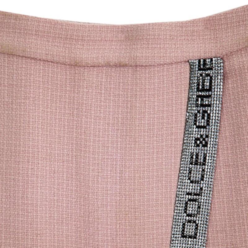 Dolce and Gabbana Swarovski Embellished Wrap Skirt S In Excellent Condition In Dubai, Al Qouz 2