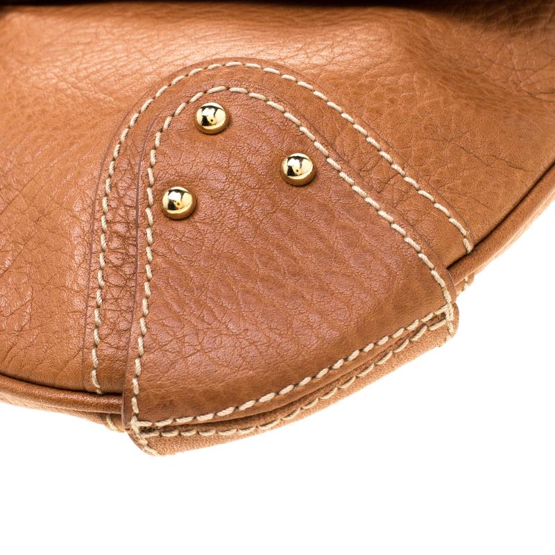 Dolce and Gabbana Tan Leather D-Ring Hobo 5