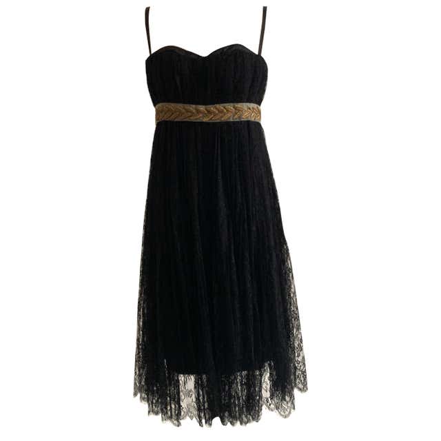 Dolce and Gabbana Silk Corset Bustier Dress w Back Lacing at 1stDibs