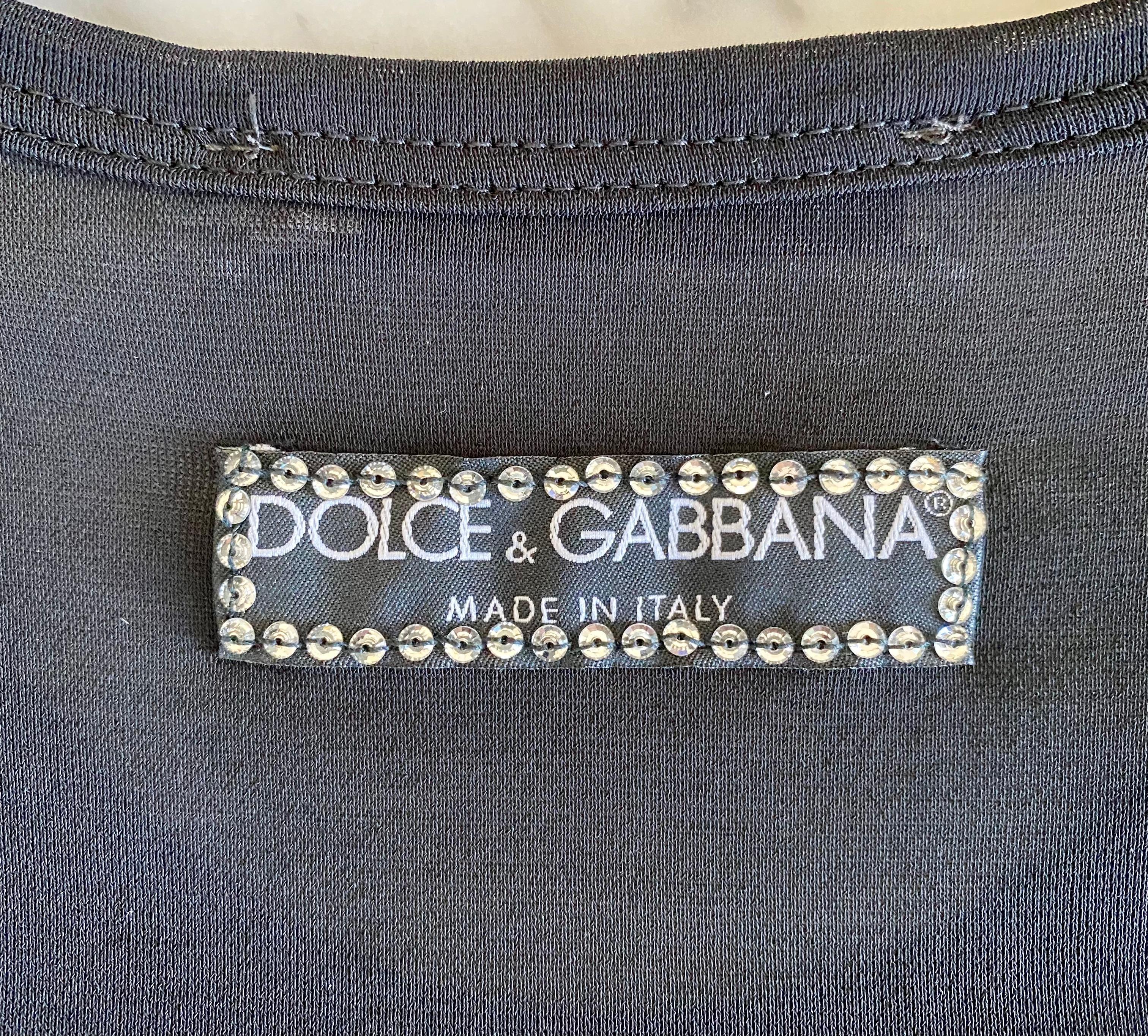 S/S 2001 Dolce and Gabbana Sheer and Rhinestone 
