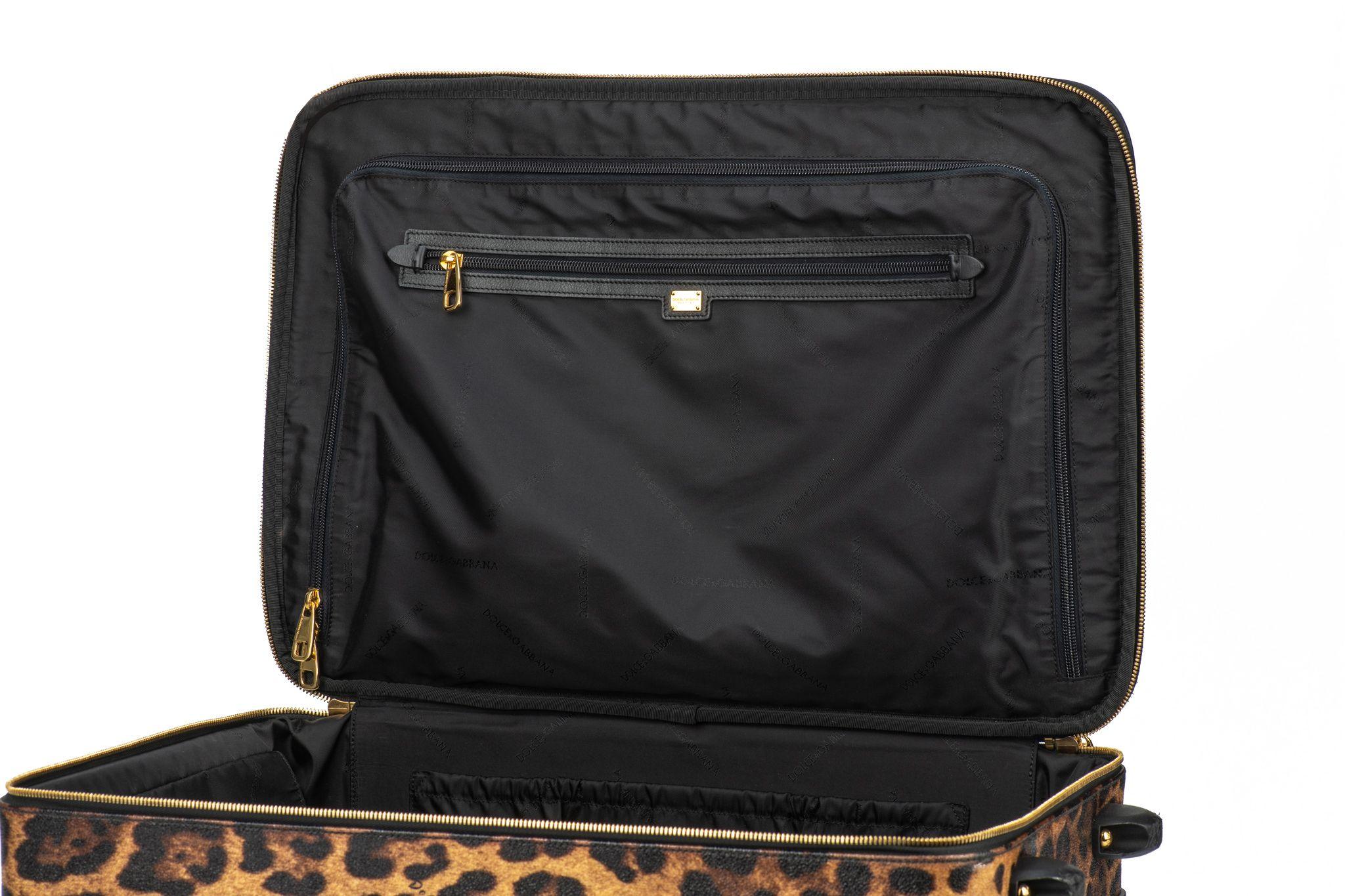 Dolce Cheetah Print Carry On Luggage For Sale 16
