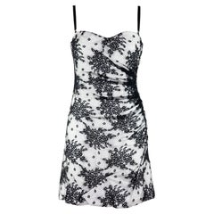 Used Dolce e Gabbana black and white lace Dress