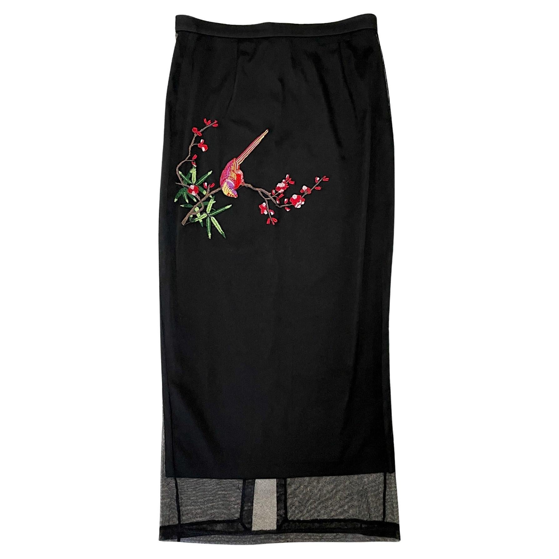 Dolce e Gabbana - D&G "Embroided Nature" Double Skirt S/S 1999 For Sale