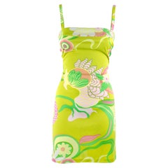 Dolce e Gabbana green Y2K Floral Dress