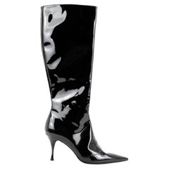 Dolce e Gabbana high boots in patent leather