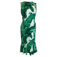 Dolce e Gabbana sleeveless silk dress Jungle