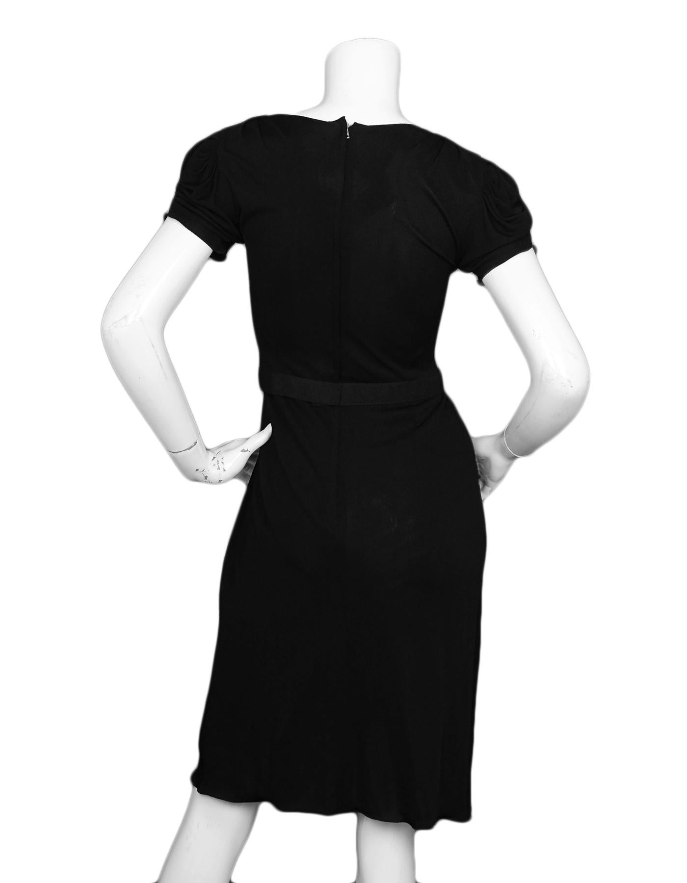 black jersey dress short sleeve