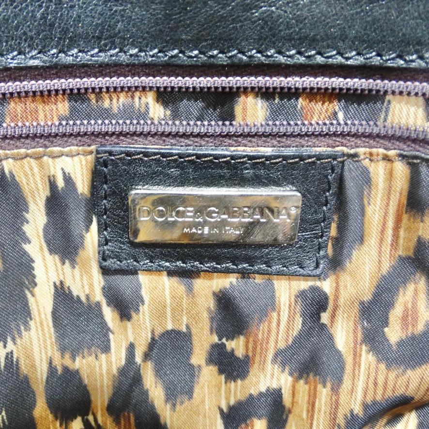 Dolce & Gabana Leather Studded Crossbody Utility Bag For Sale 2