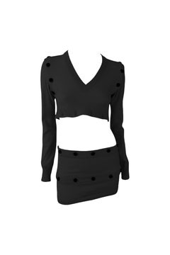 DOLCE & GABANNA D&G F/w 2003 Asymmetric Buttoned Up Multi way Dress