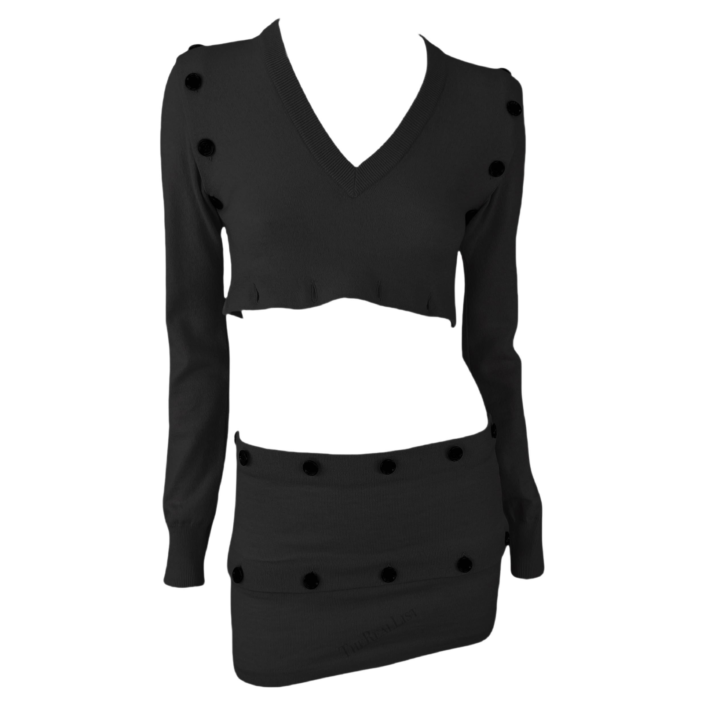 DOLCE 
GABANNA D&G F/w 2003 Asymmetric Buttoned Up Multi way Dress im Angebot